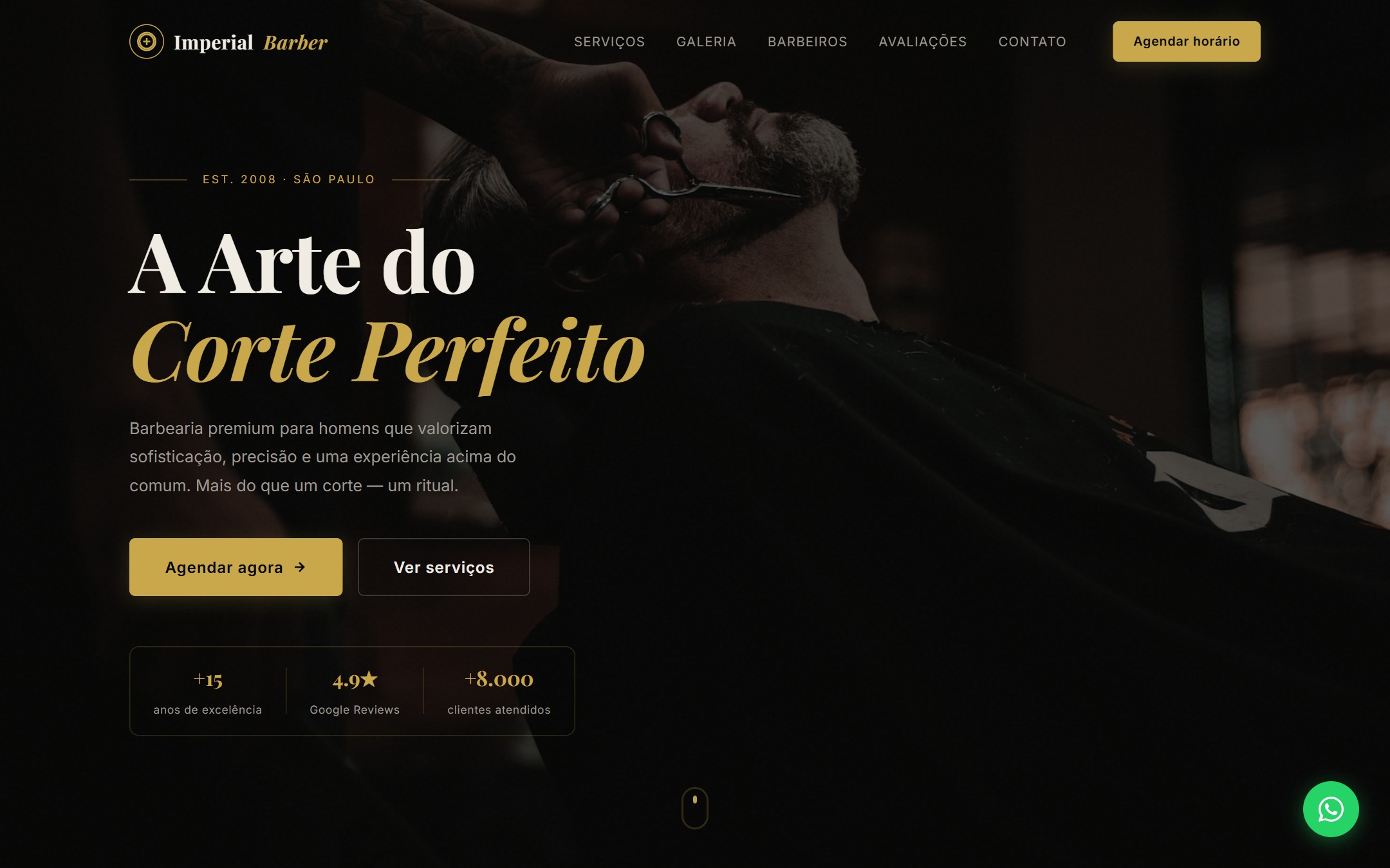 Template Barbearia Imperial