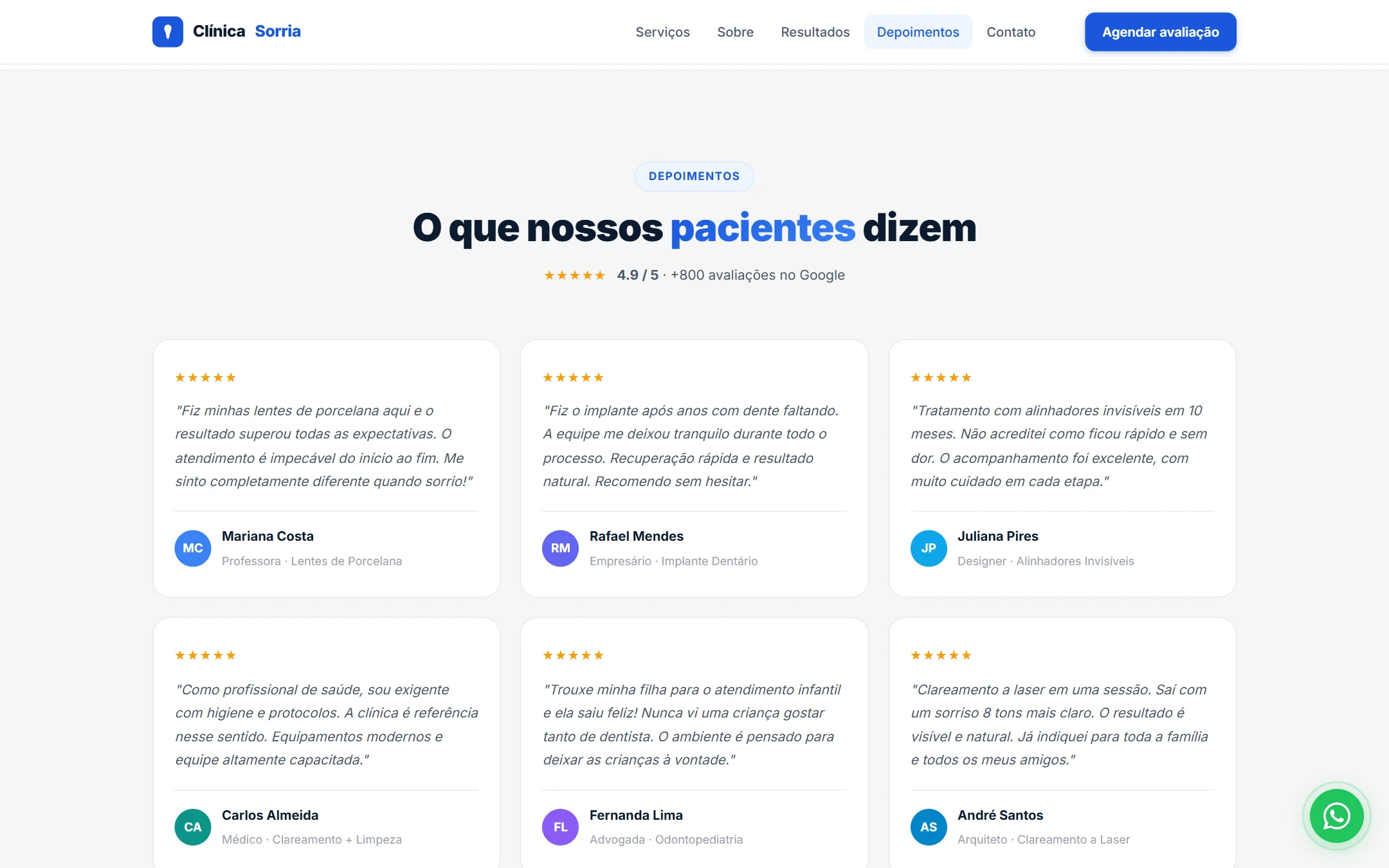 Depoimentos