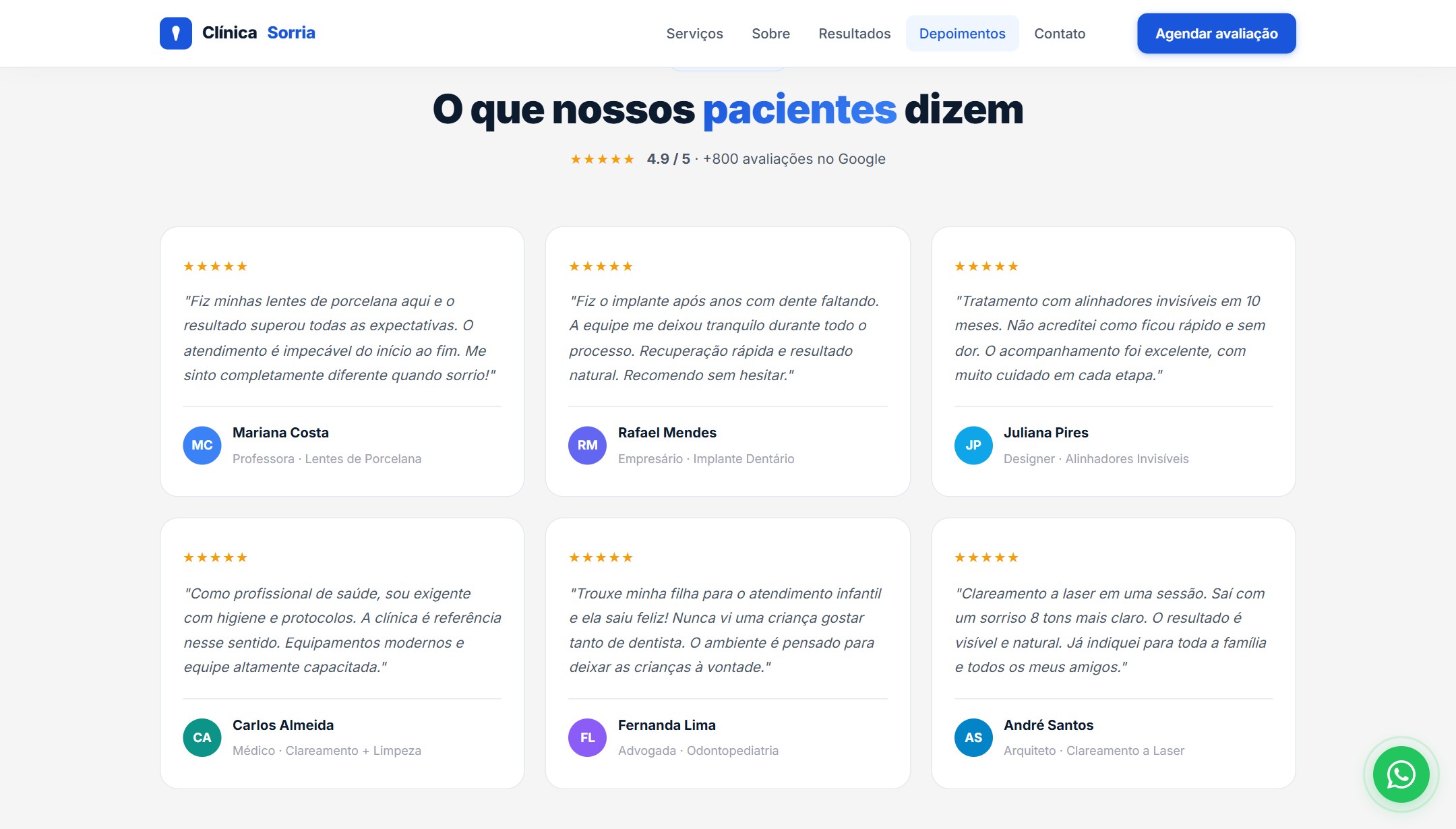 Depoimentos
